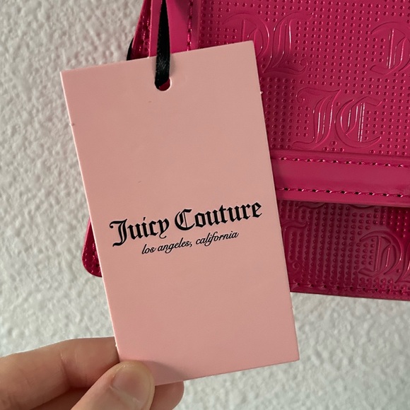 NWT Juicy Couture Y2K Style Simply Perfect Shoulder Bag Pink Flash - Picture 3 of 15